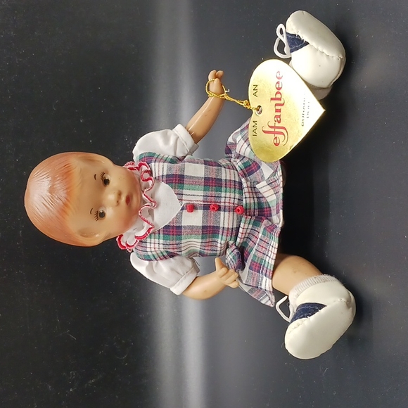 Vintage Effanbee Patsyette 9 Inch Doll (1996)  In School Girl Dress Costume - Picture 4 of 6